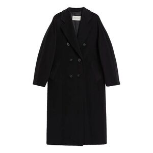 RETAIL $5190 MaxMara 101801 madame Coat in Black IT34